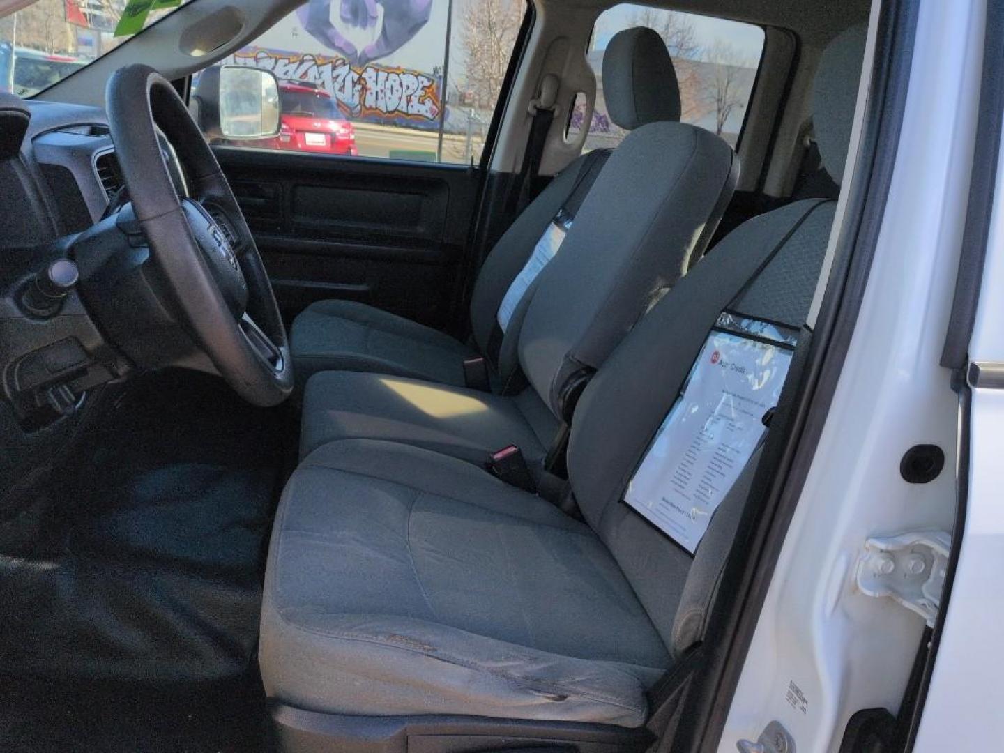 2014 WHITE Ram 1500 TRADESMAN QUAD CAB 4 (1C6RR7FTXES) with an V8, 5.7L engine, Automatic transmission, located at 10890 W. Colfax Ave., Lakewood, CO, 80215, (303) 274-7692, 39.739914, -105.120132 - Photo#9