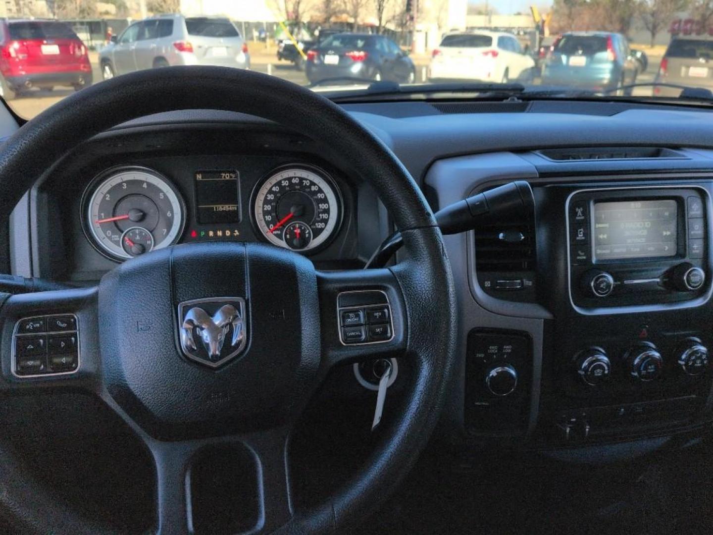 2014 WHITE Ram 1500 TRADESMAN QUAD CAB 4 (1C6RR7FTXES) with an V8, 5.7L engine, Automatic transmission, located at 10890 W. Colfax Ave., Lakewood, CO, 80215, (303) 274-7692, 39.739914, -105.120132 - Photo#10
