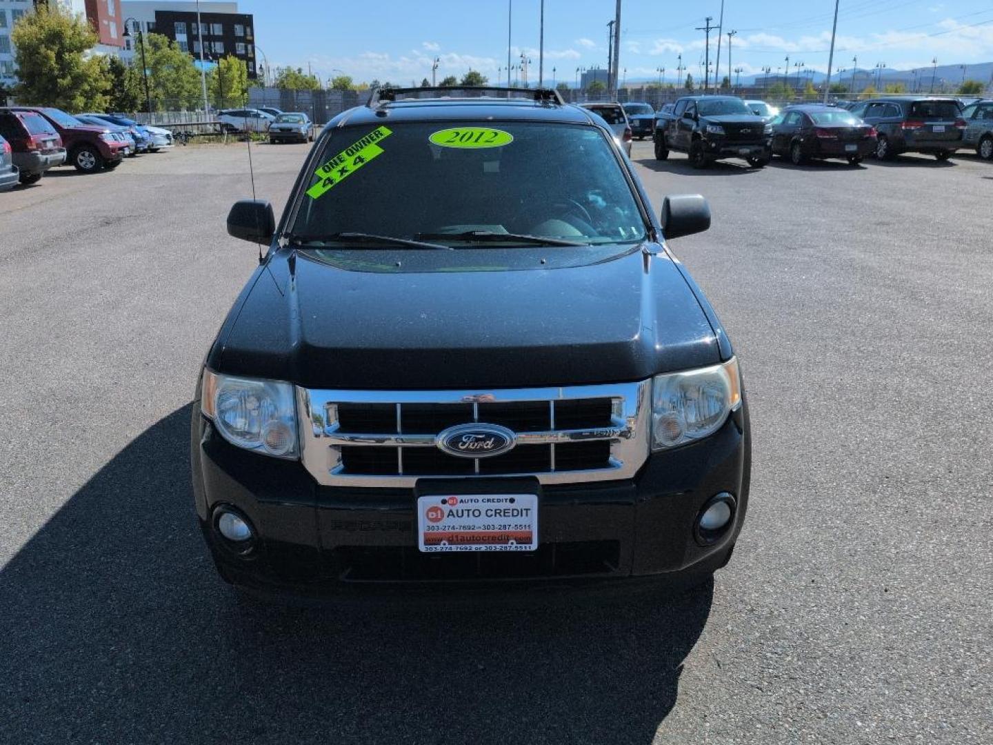 2012 BLACK Ford Escape XLT (1FMCU0D76CK) with an 4 Cyl, 2.5L engine, Automatic transmission, located at 10890 W. Colfax Ave., Lakewood, CO, 80215, (303) 274-7692, 39.739914, -105.120132 - Photo#1