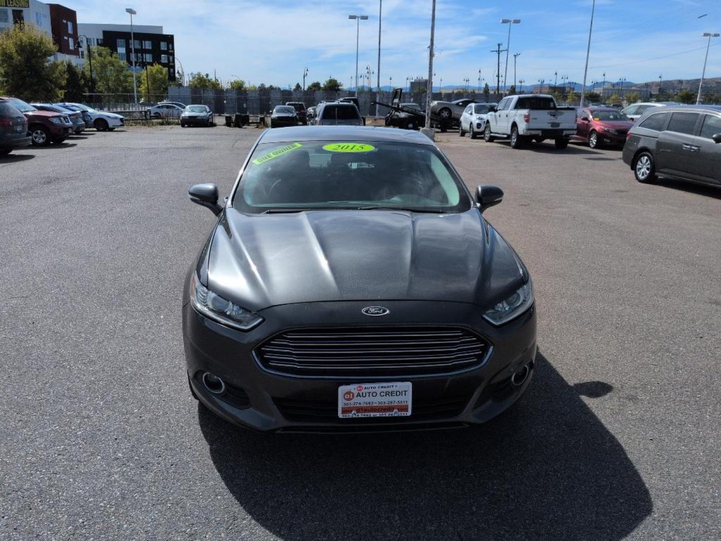 2015 GRAY Ford Fusion SE (1FA6P0H78F5) with an 4 Cyl, 2.5L engine, Automatic transmission, located at 10890 W. Colfax Ave., Lakewood, CO, 80215, (303) 274-7692, 39.739914, -105.120132 - Photo#1