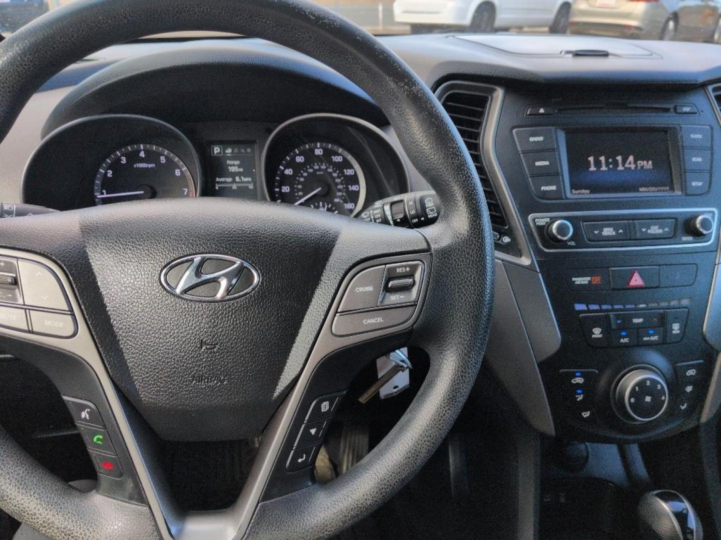 2017 WHITE Hyundai Santa Fe Sport Base (5XYZT3LB8HG) with an 4 Cyl, 2.4L engine, Automatic transmission, located at 10890 W. Colfax Ave., Lakewood, CO, 80215, (303) 274-7692, 39.739914, -105.120132 - Photo#10