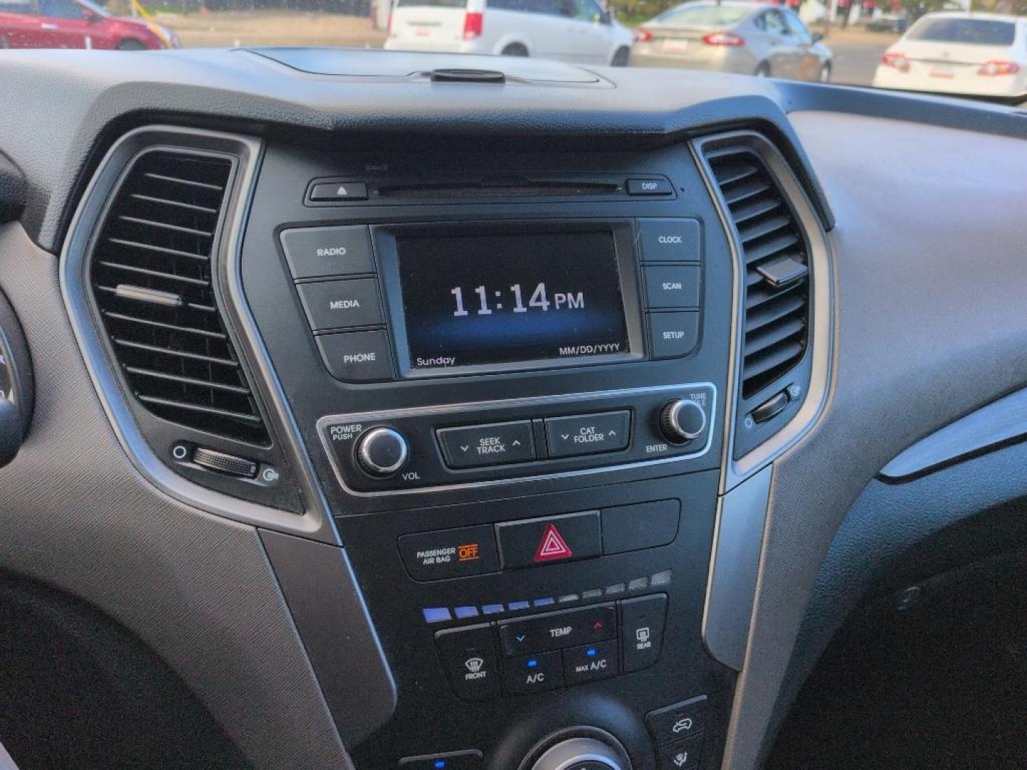 2017 WHITE Hyundai Santa Fe Sport Base (5XYZT3LB8HG) with an 4 Cyl, 2.4L engine, Automatic transmission, located at 10890 W. Colfax Ave., Lakewood, CO, 80215, (303) 274-7692, 39.739914, -105.120132 - Photo#12