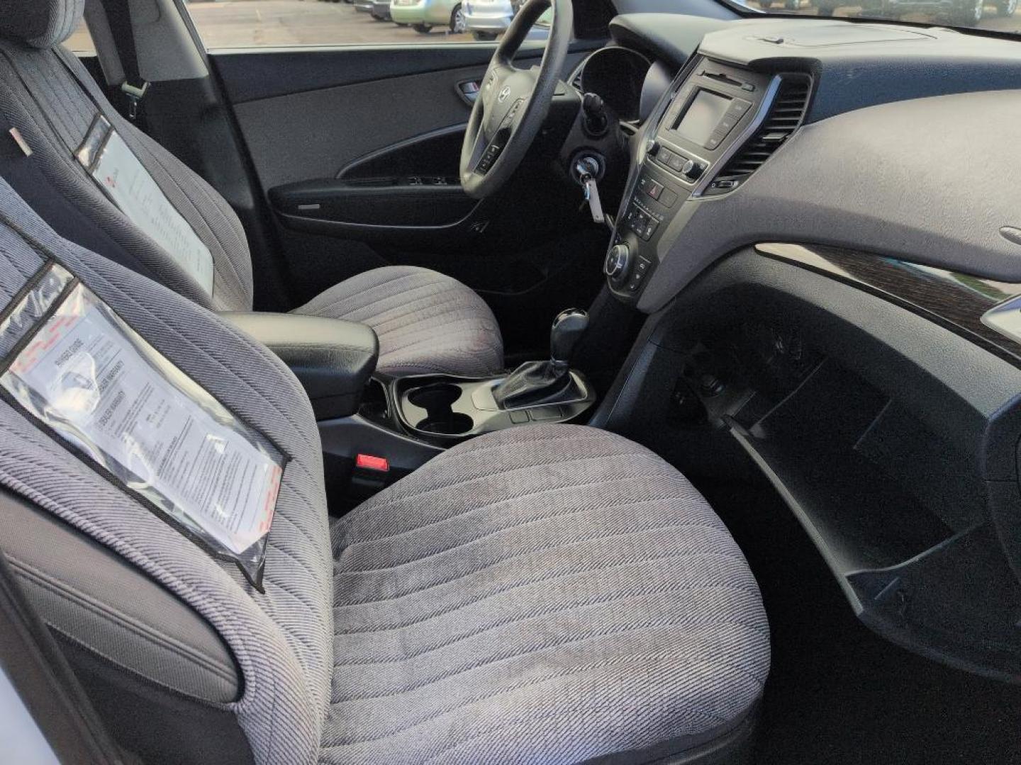 2017 WHITE Hyundai Santa Fe Sport Base (5XYZT3LB8HG) with an 4 Cyl, 2.4L engine, Automatic transmission, located at 10890 W. Colfax Ave., Lakewood, CO, 80215, (303) 274-7692, 39.739914, -105.120132 - Photo#19