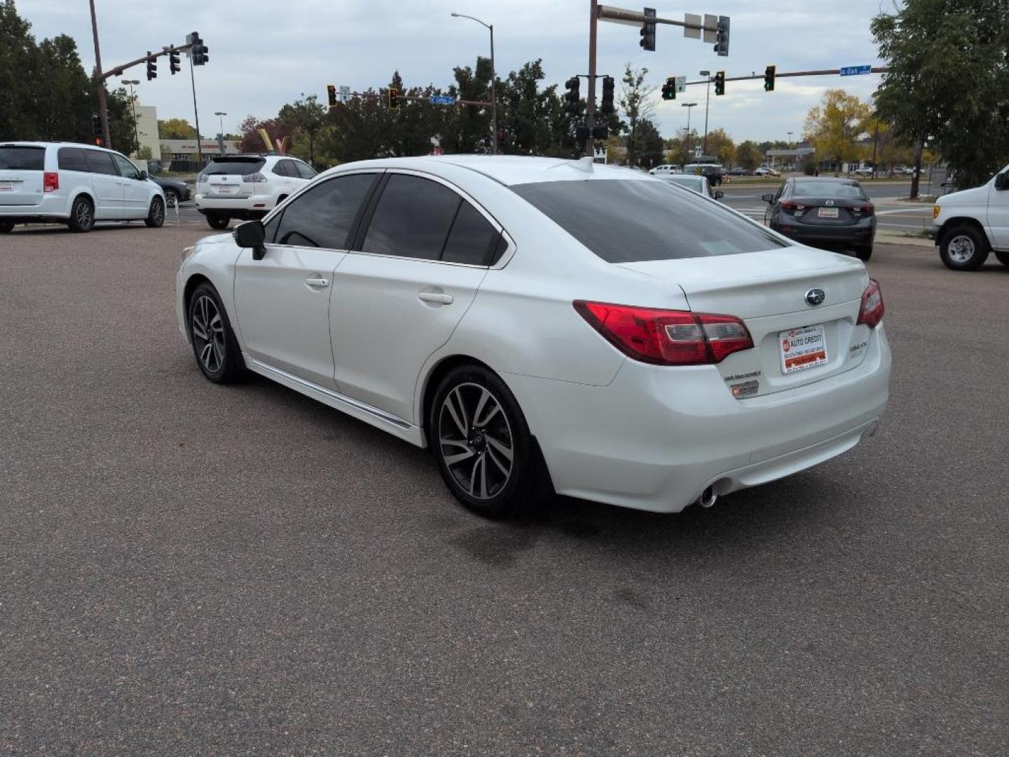 2017 WHITE Subaru Legacy Sport (4S3BNAR63H3) with an 4 Cyl, 2.5L engine, Automatic transmission, located at 10890 W. Colfax Ave., Lakewood, CO, 80215, (303) 274-7692, 39.739914, -105.120132 - Photo#6