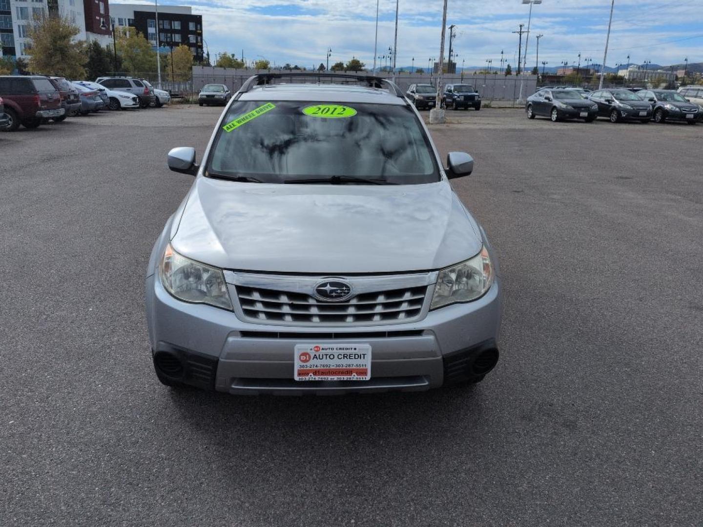 2012 SILVER Subaru Forester 2.5X Premium AWP (JF2SHBDC0CH) with an 4 Cyl, 2.5L engine, Automatic transmission, located at 10890 W. Colfax Ave., Lakewood, CO, 80215, (303) 274-7692, 39.739914, -105.120132 - Photo#1