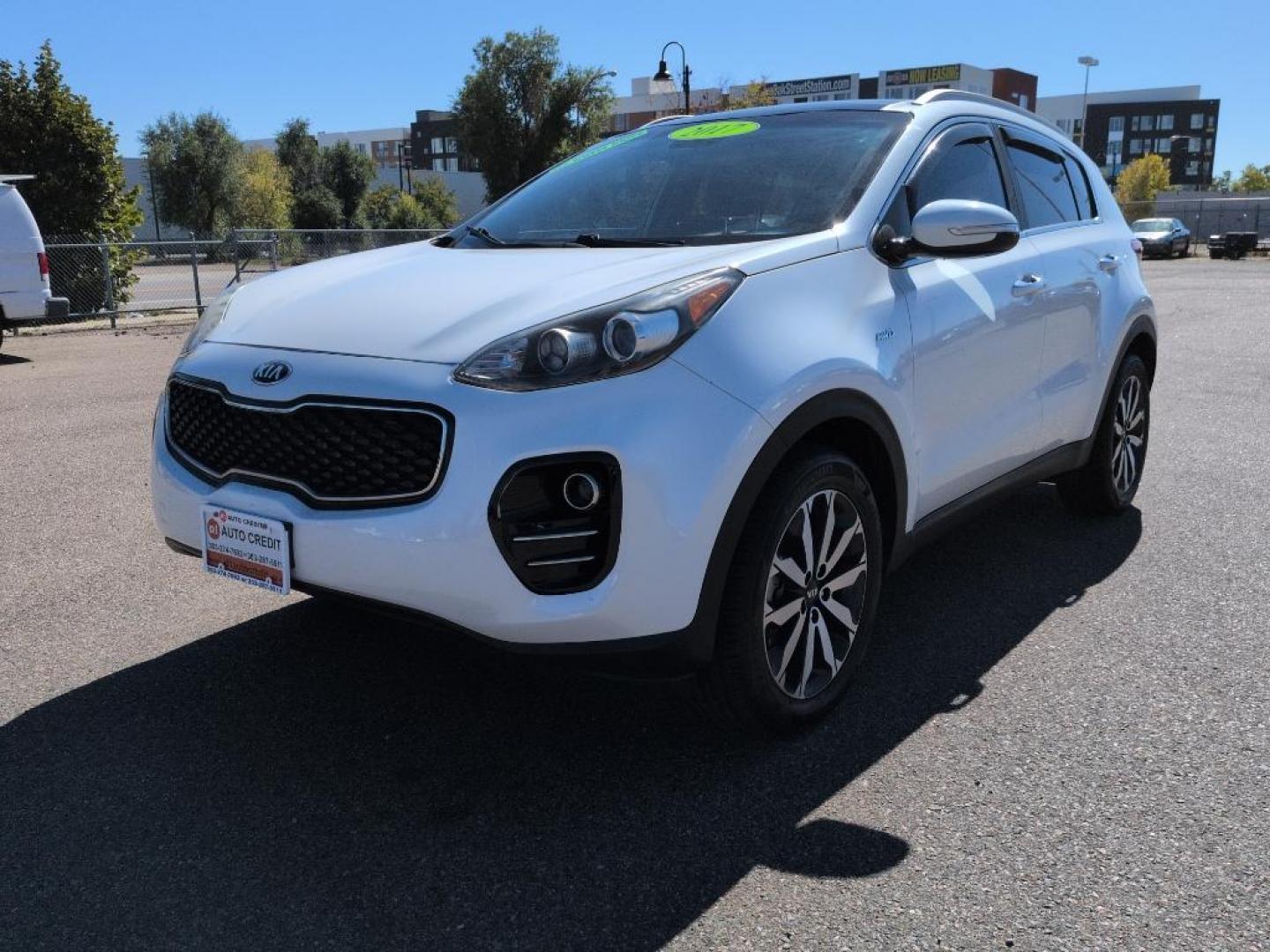 2017 WHITE Kia Sportage EX (KNDPNCAC1H7) with an 4 Cyl, 2.4L engine, Automatic transmission, located at 10890 W. Colfax Ave., Lakewood, CO, 80215, (303) 274-7692, 39.739914, -105.120132 - Photo#0