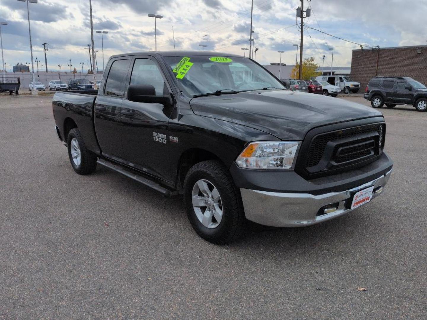 2015 BLACK Ram 1500 TRADESMAN QUAD CAB 4 (1C6RR7FT7FS) with an V8, 5.7L engine, Automatic transmission, located at 10890 W. Colfax Ave., Lakewood, CO, 80215, (303) 274-7692, 39.739914, -105.120132 - Photo#2
