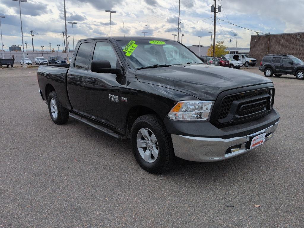 2015 BLACK Ram 1500 TRADESMAN QUAD CAB 4 (1C6RR7FT7FS) with an V8, 5.7L engine, Automatic transmission, located at 10890 W. Colfax Ave., Lakewood, CO, 80215, (303) 274-7692, 39.739914, -105.120132 - Photo#2