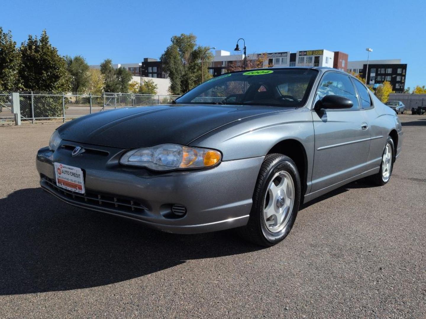 2004 GRAY Chevrolet Monte Carlo LS (2G1WW12E449) with an V6, 3.4L engine, Automatic transmission, located at 10890 W. Colfax Ave., Lakewood, CO, 80215, (303) 274-7692, 39.739914, -105.120132 - Photo#0