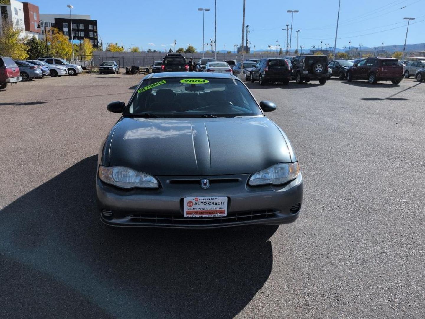 2004 GRAY Chevrolet Monte Carlo LS (2G1WW12E449) with an V6, 3.4L engine, Automatic transmission, located at 10890 W. Colfax Ave., Lakewood, CO, 80215, (303) 274-7692, 39.739914, -105.120132 - Photo#1