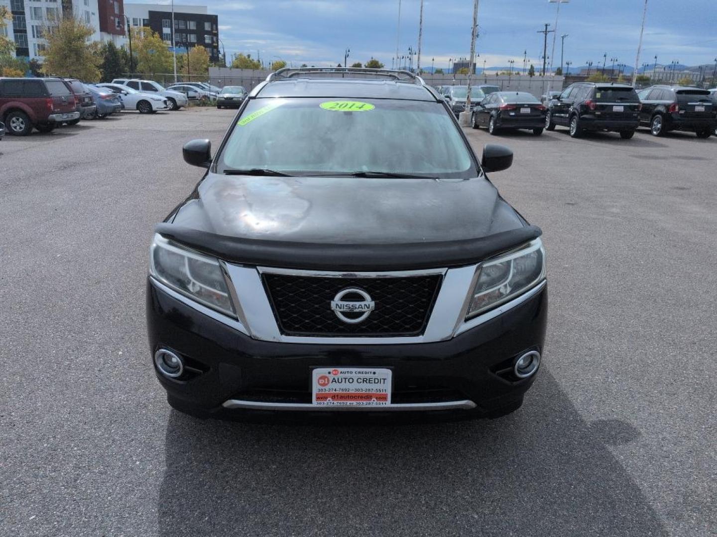2014 BLACK Nissan Pathfinder SV 4WD (5N1AR2MM3EC) with an V6, 3.5L engine, Automatic transmission, located at 10890 W. Colfax Ave., Lakewood, CO, 80215, (303) 274-7692, 39.739914, -105.120132 - Photo#1