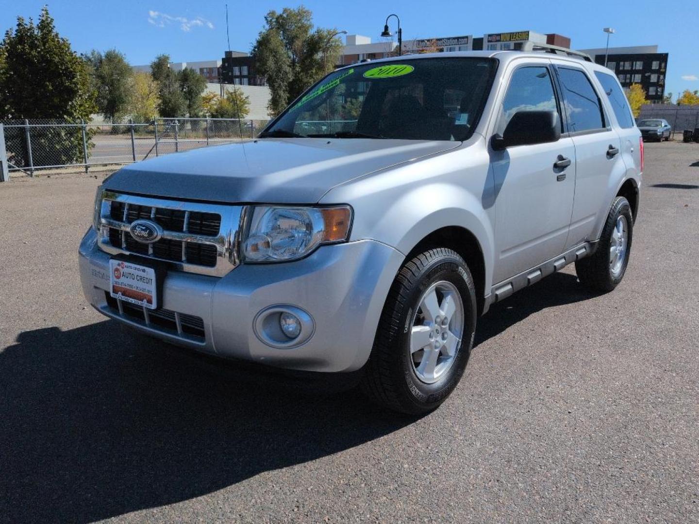 2010 SILVER Ford Escape XLT (1FMCU9D71AK) with an 4 Cyl, 2.5L engine, Automatic transmission, located at 10890 W. Colfax Ave., Lakewood, CO, 80215, (303) 274-7692, 39.739914, -105.120132 - Photo#0