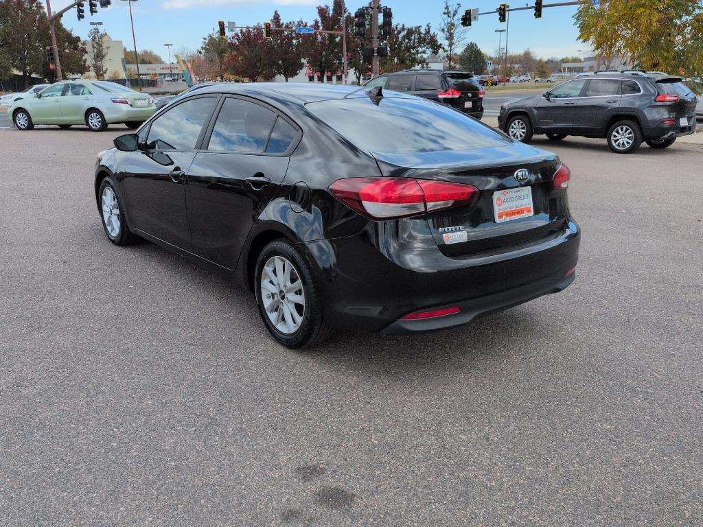 2017 BLACK Kia Forte LX 6A (3KPFL4A79HE) with an 4 Cyl, 2.0L engine, Automatic transmission, located at 10890 W. Colfax Ave., Lakewood, CO, 80215, (303) 274-7692, 39.739914, -105.120132 - Photo#6