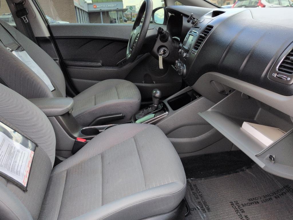 2017 BLACK Kia Forte LX 6A (3KPFL4A79HE) with an 4 Cyl, 2.0L engine, Automatic transmission, located at 10890 W. Colfax Ave., Lakewood, CO, 80215, (303) 274-7692, 39.739914, -105.120132 - Photo#16