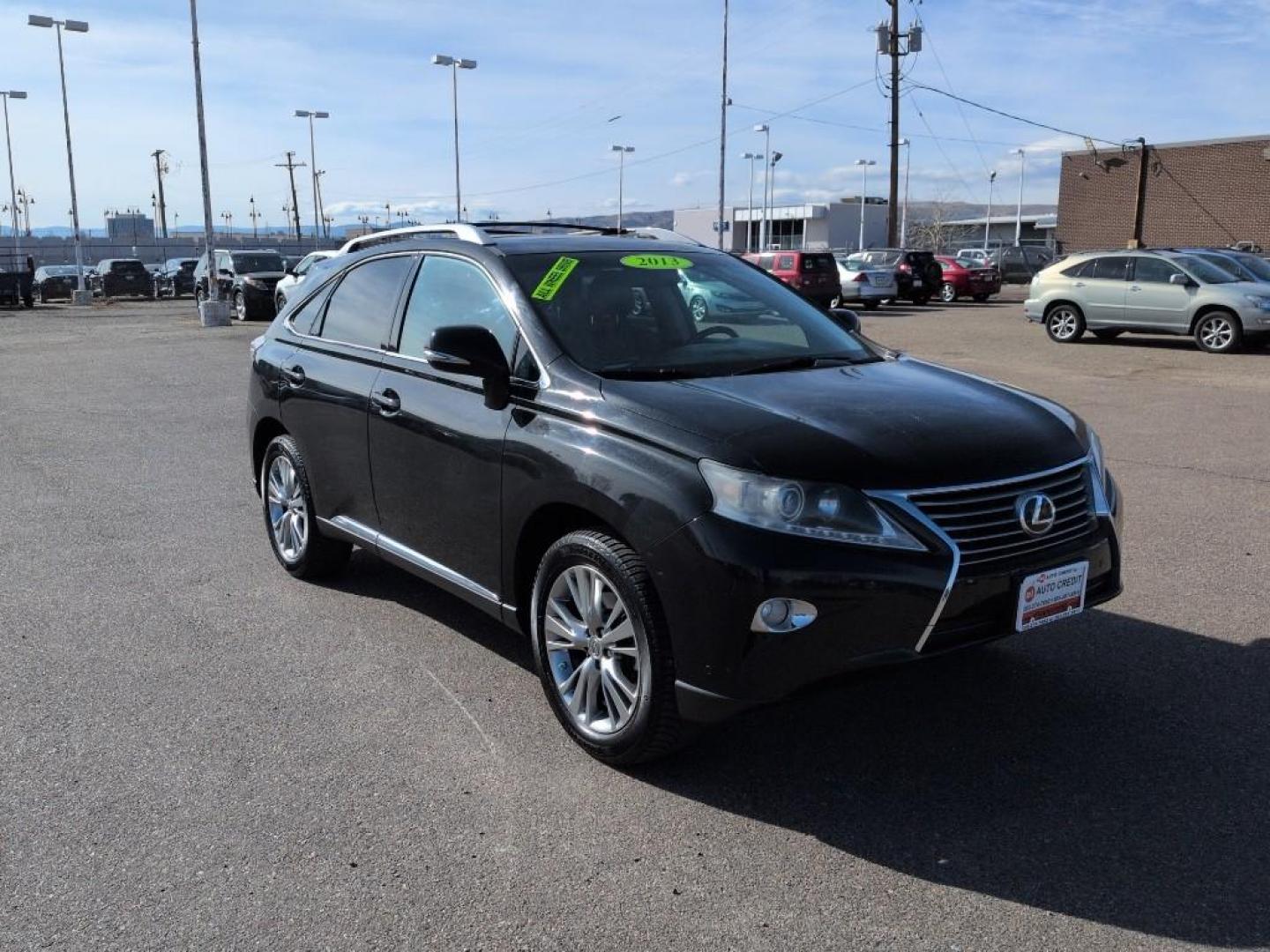 2013 BLACK Lexus RX 350 Base (2T2BK1BA1DC) with an V6, 3.5L engine, Automatic transmission, located at 10890 W. Colfax Ave., Lakewood, CO, 80215, (303) 274-7692, 39.739914, -105.120132 - Photo#2