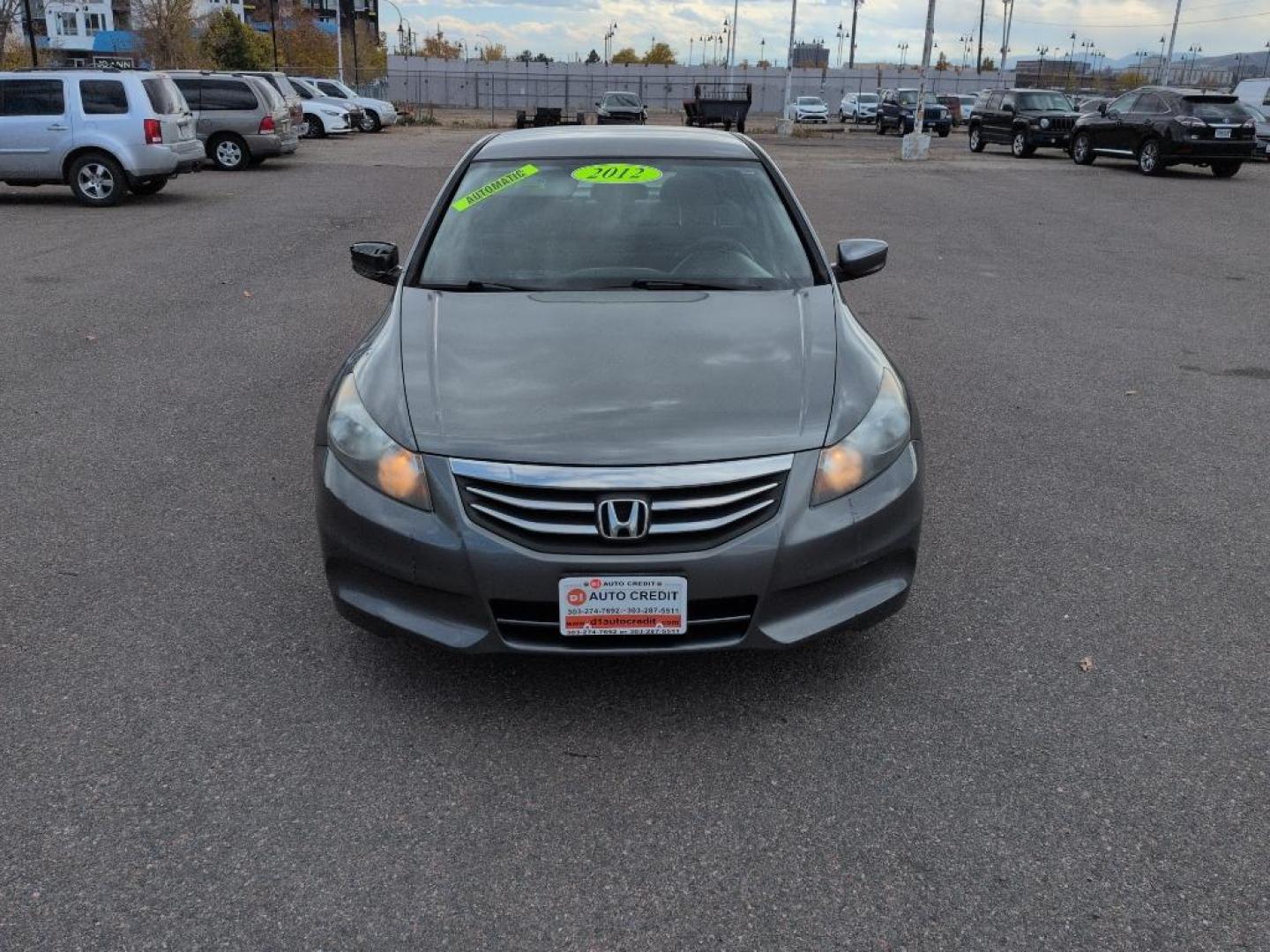 2012 GRAY Honda Accord LX (1HGCP2F33CA) with an 4 Cyl, 2.4L engine, Automatic transmission, located at 10890 W. Colfax Ave., Lakewood, CO, 80215, (303) 274-7692, 39.739914, -105.120132 - Photo#1