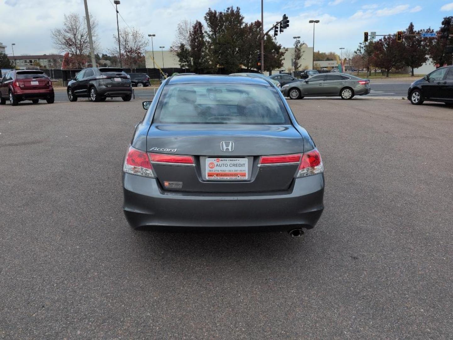 2012 GRAY Honda Accord LX (1HGCP2F33CA) with an 4 Cyl, 2.4L engine, Automatic transmission, located at 10890 W. Colfax Ave., Lakewood, CO, 80215, (303) 274-7692, 39.739914, -105.120132 - Photo#5