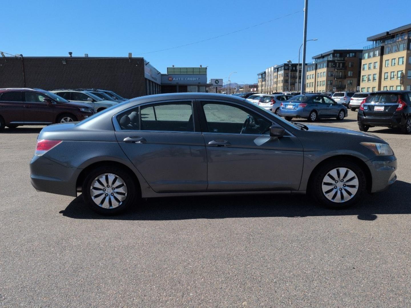 2012 GRAY Honda Accord LX (1HGCP2F33CA) with an 4 Cyl, 2.4L engine, Automatic transmission, located at 10890 W. Colfax Ave., Lakewood, CO, 80215, (303) 274-7692, 39.739914, -105.120132 - Photo#3