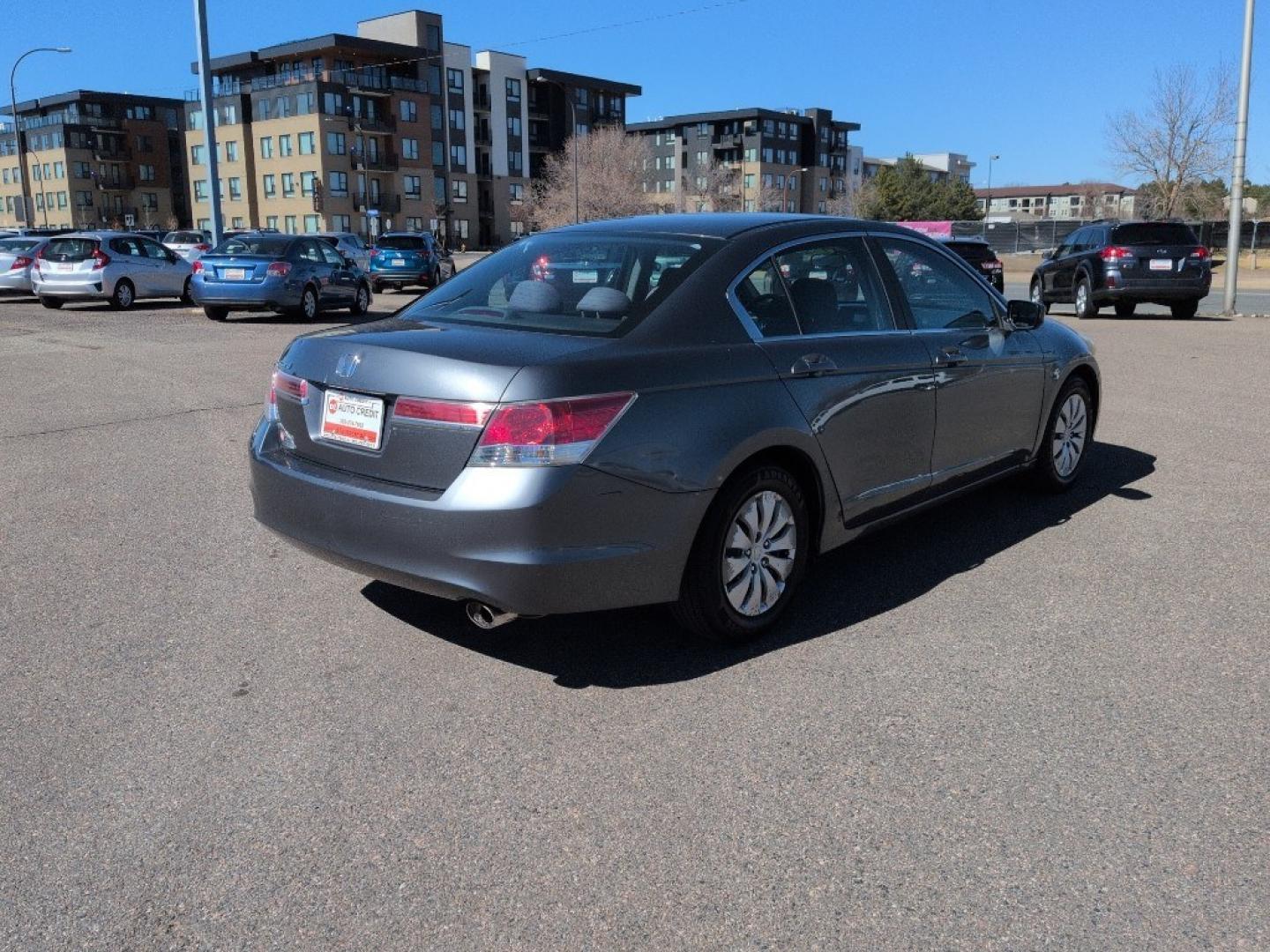 2012 GRAY Honda Accord LX (1HGCP2F33CA) with an 4 Cyl, 2.4L engine, Automatic transmission, located at 10890 W. Colfax Ave., Lakewood, CO, 80215, (303) 274-7692, 39.739914, -105.120132 - Photo#4