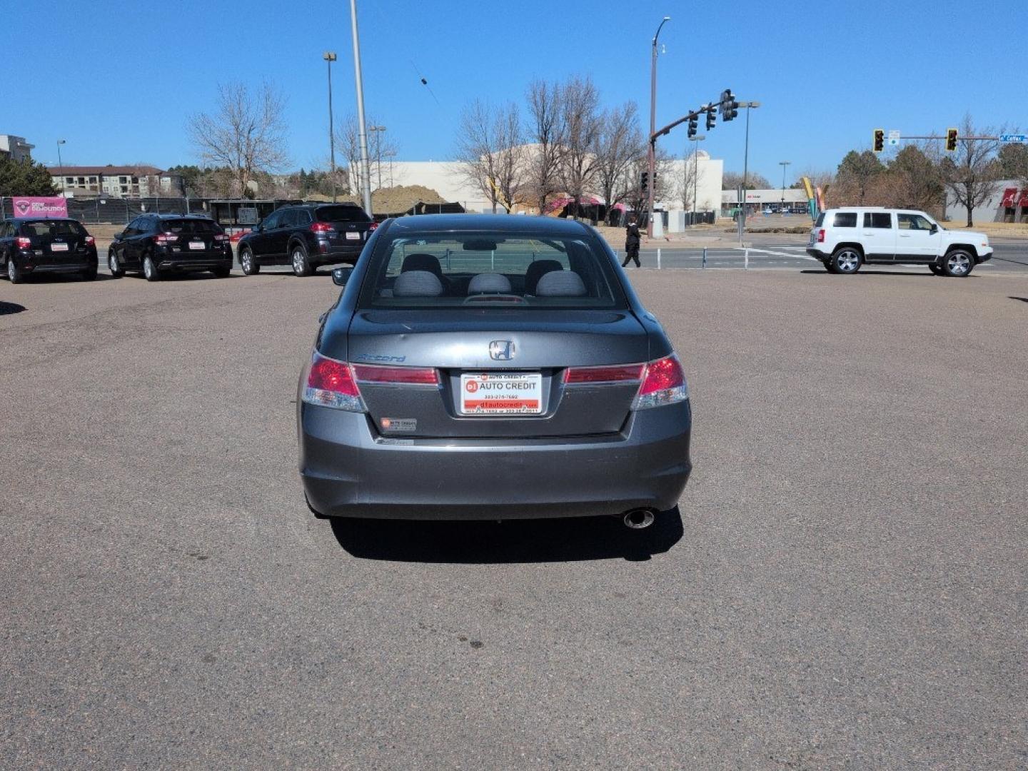 2012 GRAY Honda Accord LX (1HGCP2F33CA) with an 4 Cyl, 2.4L engine, Automatic transmission, located at 10890 W. Colfax Ave., Lakewood, CO, 80215, (303) 274-7692, 39.739914, -105.120132 - Photo#5