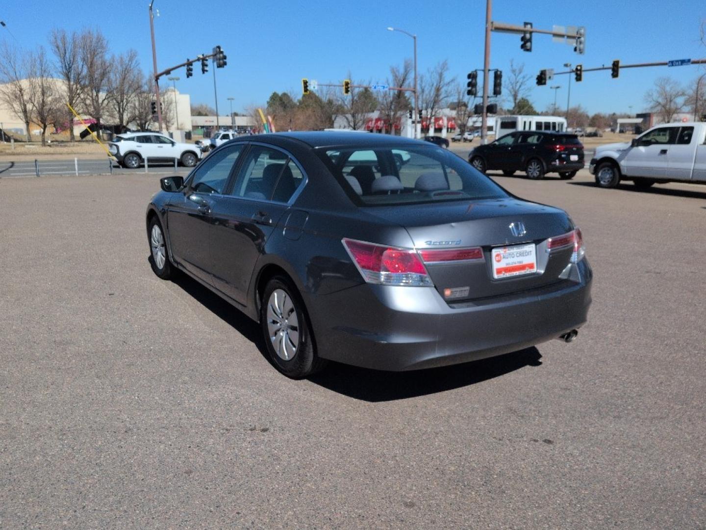 2012 GRAY Honda Accord LX (1HGCP2F33CA) with an 4 Cyl, 2.4L engine, Automatic transmission, located at 10890 W. Colfax Ave., Lakewood, CO, 80215, (303) 274-7692, 39.739914, -105.120132 - Photo#6