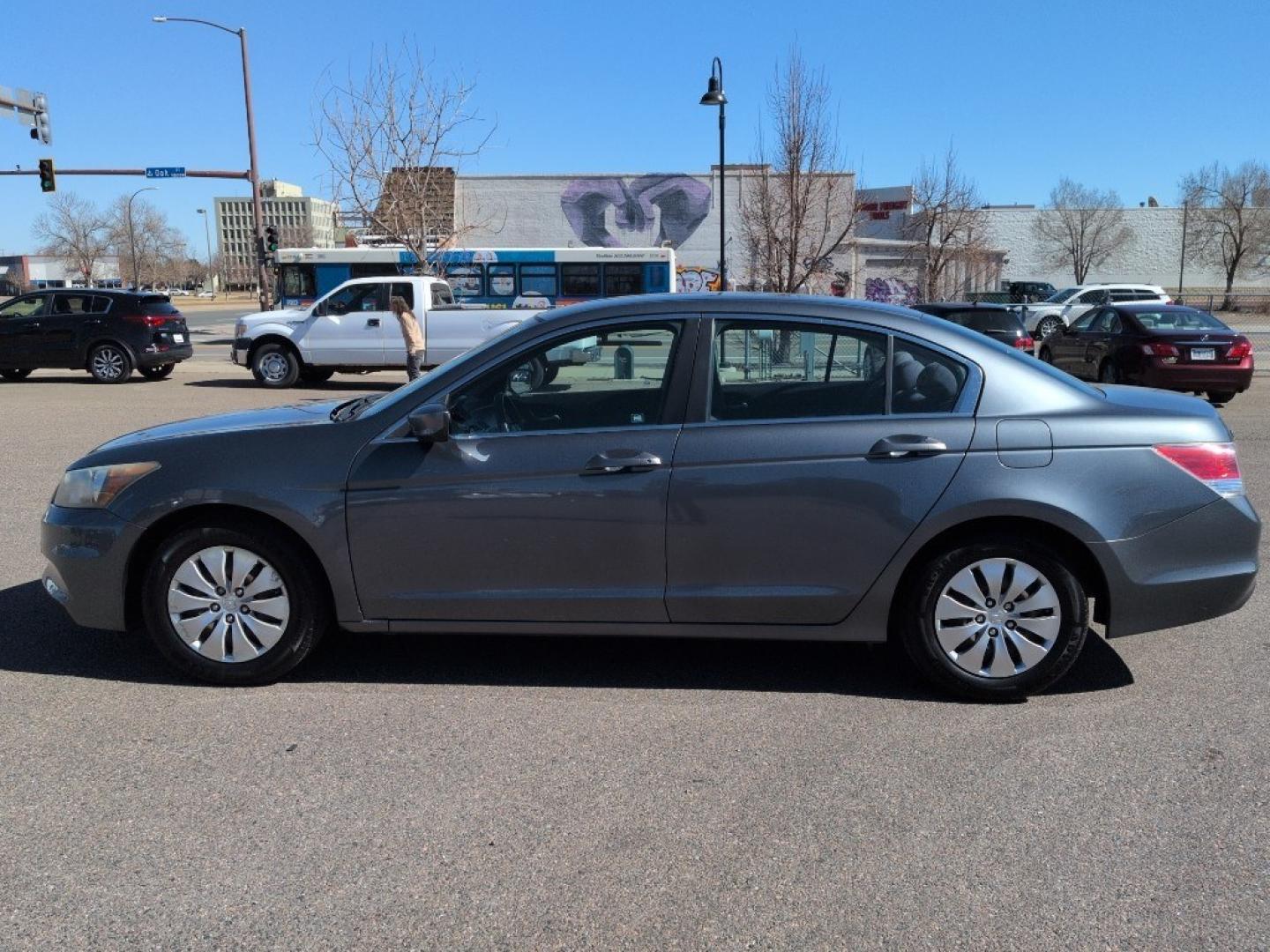 2012 GRAY Honda Accord LX (1HGCP2F33CA) with an 4 Cyl, 2.4L engine, Automatic transmission, located at 10890 W. Colfax Ave., Lakewood, CO, 80215, (303) 274-7692, 39.739914, -105.120132 - Photo#7