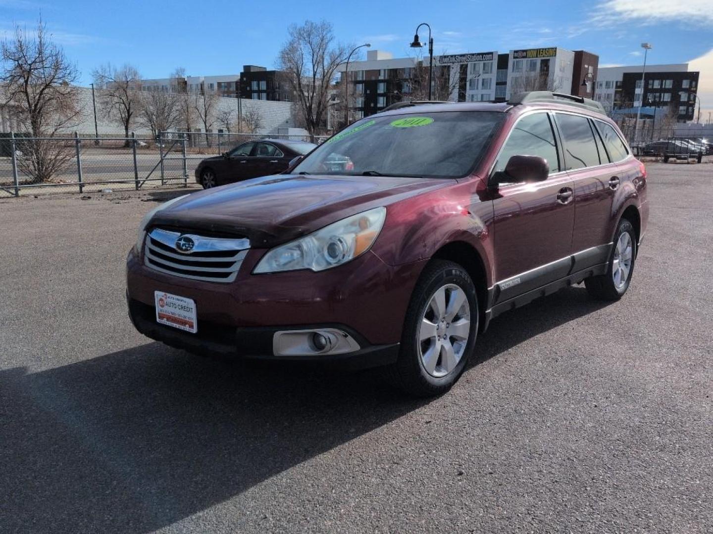 2011 RED Subaru Outback 2.5i Premium (4S4BRCGC0B3) with an 4 Cyl, 2.5L engine, Automatic transmission, located at 10890 W. Colfax Ave., Lakewood, CO, 80215, (303) 274-7692, 39.739914, -105.120132 - Photo#0