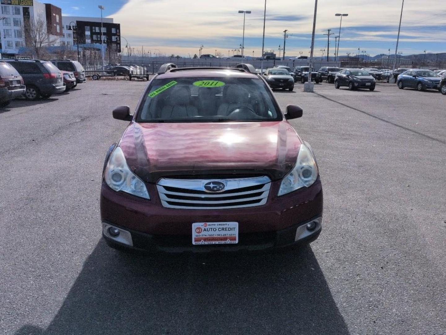2011 RED Subaru Outback 2.5i Premium (4S4BRCGC0B3) with an 4 Cyl, 2.5L engine, Automatic transmission, located at 10890 W. Colfax Ave., Lakewood, CO, 80215, (303) 274-7692, 39.739914, -105.120132 - Photo#1