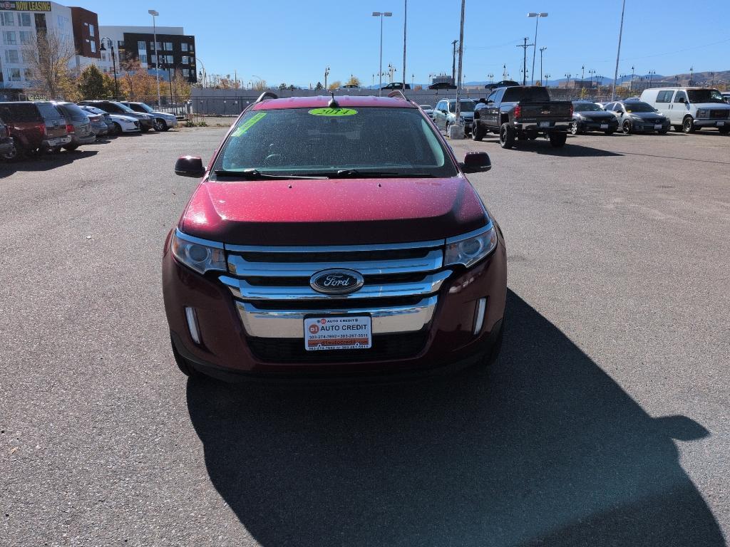 2014 RED Ford Edge SEL (2FMDK4JC8EB) with an V6, 3.5L engine, Automatic transmission, located at 10890 W. Colfax Ave., Lakewood, CO, 80215, (303) 274-7692, 39.739914, -105.120132 - Photo#1