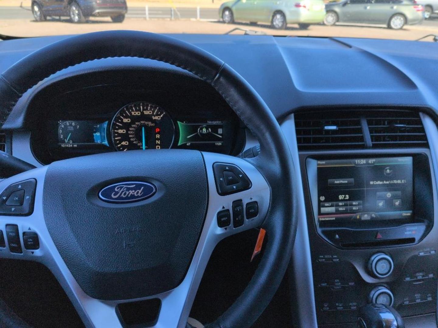 2014 RED Ford Edge SEL (2FMDK4JC8EB) with an V6, 3.5L engine, Automatic transmission, located at 10890 W. Colfax Ave., Lakewood, CO, 80215, (303) 274-7692, 39.739914, -105.120132 - Photo#11