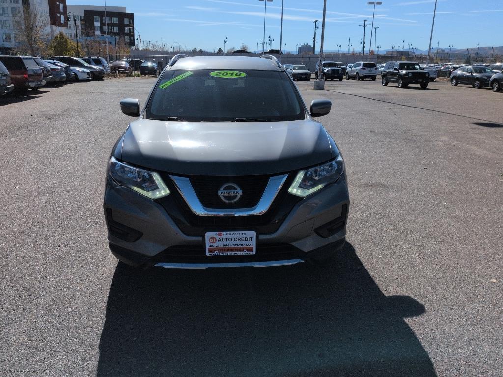2018 GRAY Nissan Rogue SV AWD (KNMAT2MV0JP) with an 4 Cyl, 2.5L engine, Automatic transmission, located at 10890 W. Colfax Ave., Lakewood, CO, 80215, (303) 274-7692, 39.739914, -105.120132 - Photo#1