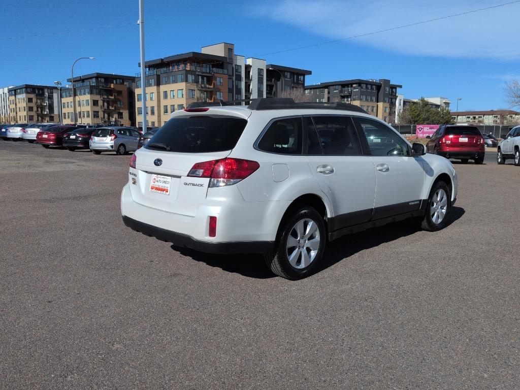 2011 WHITE Subaru Outback 2.5i Limited (4S4BRCLC5B3) with an 4 Cyl, 2.5L engine, Automatic transmission, located at 10890 W. Colfax Ave., Lakewood, CO, 80215, (303) 274-7692, 39.739914, -105.120132 - Photo#4