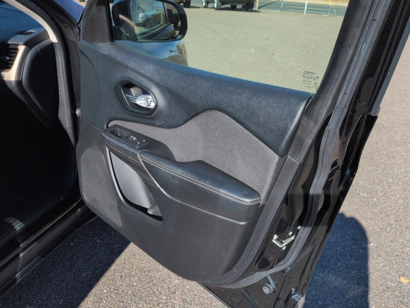 2015 BLACK Jeep Cherokee Latitude (1C4PJMCSXFW) with an V6, 3.2L engine, Automatic transmission, located at 10890 W. Colfax Ave., Lakewood, CO, 80215, (303) 274-7692, 39.739914, -105.120132 - Photo#16