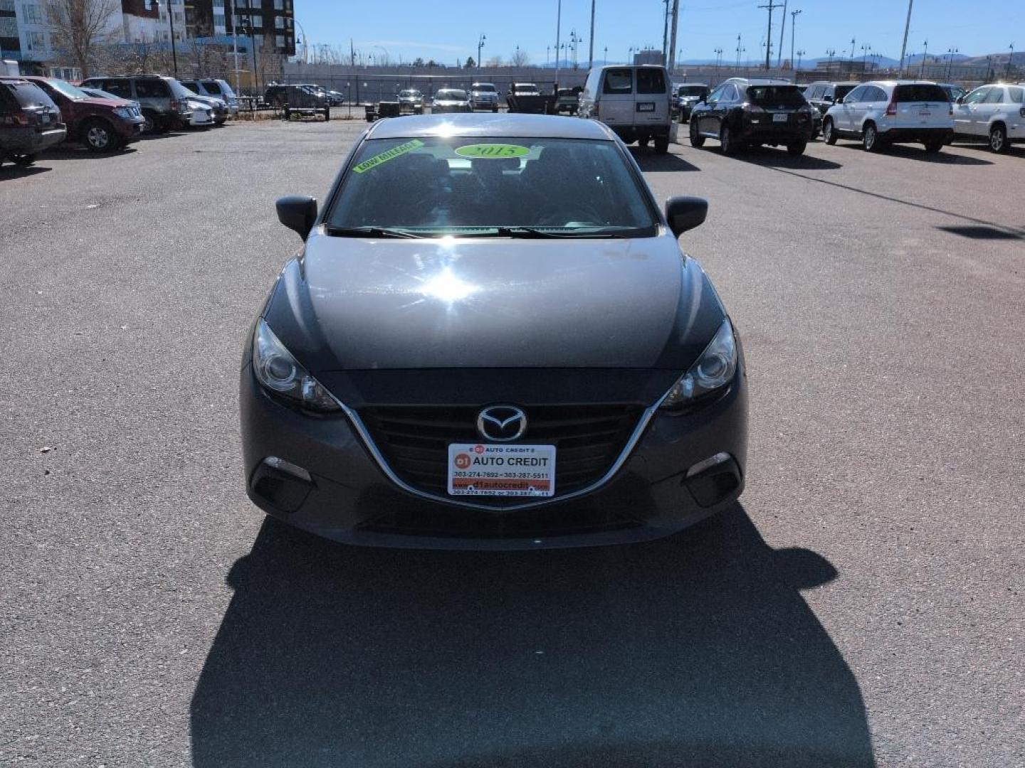 2015 GRAY Mazda Mazda3 i Sport w/SKYACTIV-G (3MZBM1U79FM) with an 4 Cyl, 2.0L engine, Automatic transmission, located at 10890 W. Colfax Ave., Lakewood, CO, 80215, (303) 274-7692, 39.739914, -105.120132 - Photo#1