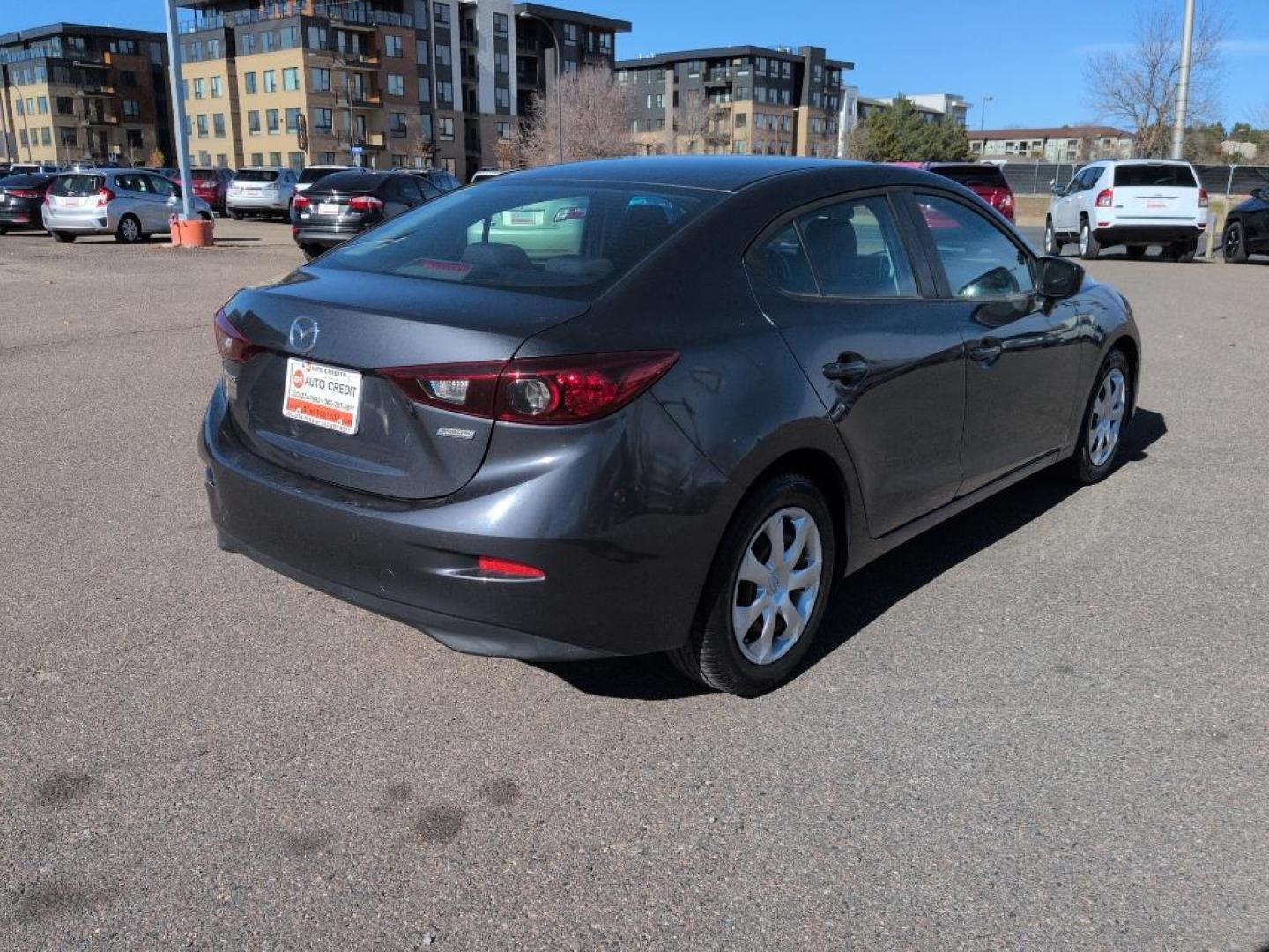 2015 GRAY Mazda Mazda3 i Sport w/SKYACTIV-G (3MZBM1U79FM) with an 4 Cyl, 2.0L engine, Automatic transmission, located at 10890 W. Colfax Ave., Lakewood, CO, 80215, (303) 274-7692, 39.739914, -105.120132 - Photo#4