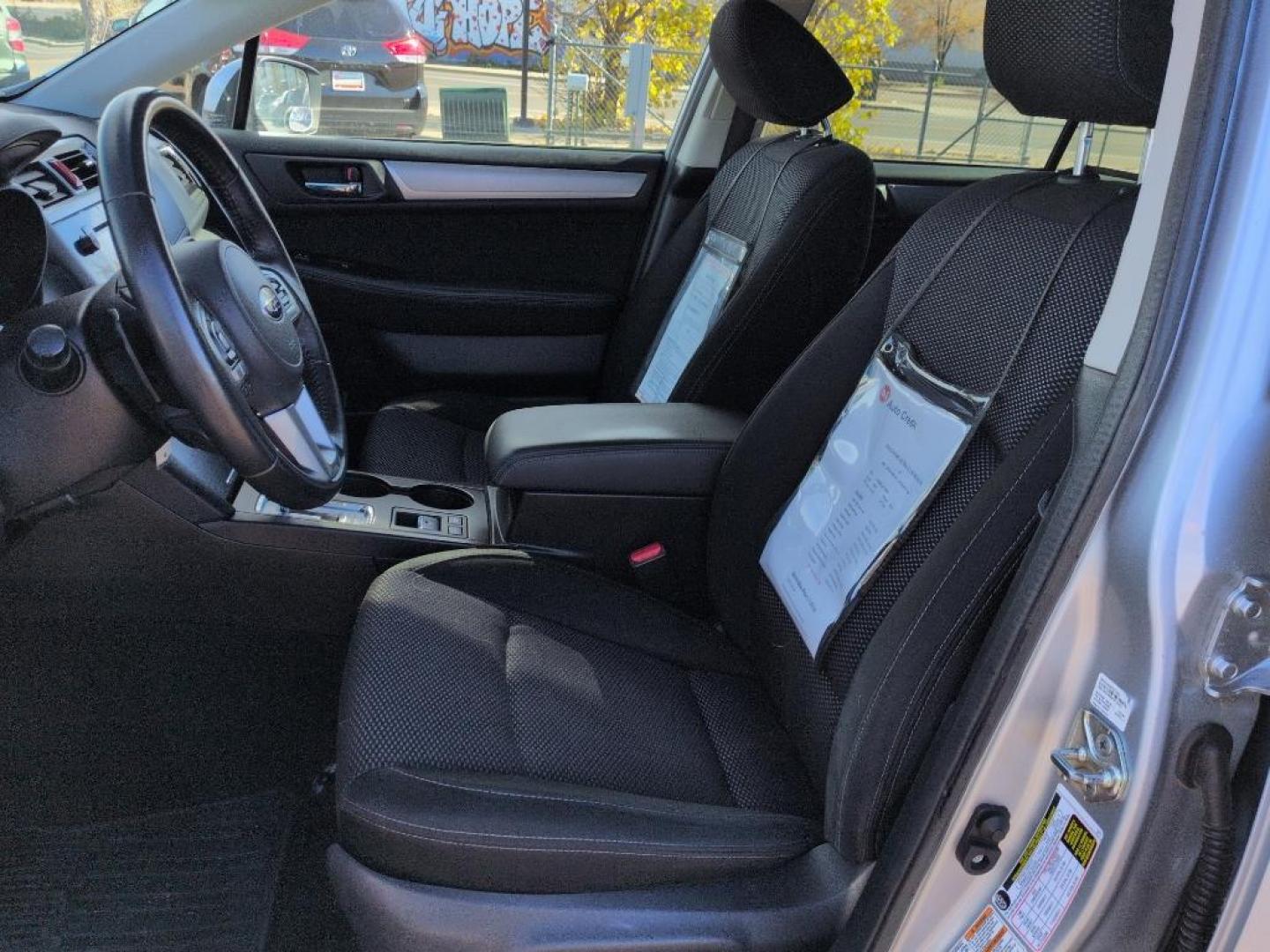 2015 SILVER Subaru Outback 2.5i Premium (4S4BSBEC6F3) with an 4 Cyl, 2.5L engine, Automatic transmission, located at 10890 W. Colfax Ave., Lakewood, CO, 80215, (303) 274-7692, 39.739914, -105.120132 - Photo#9