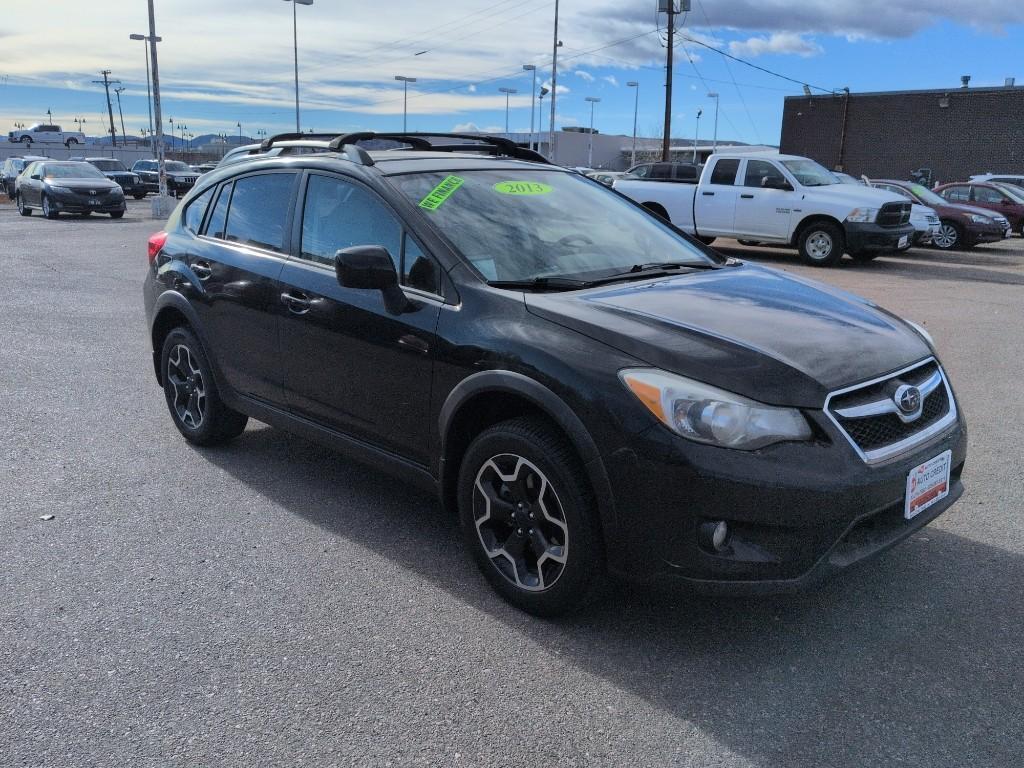 2013 BLACK Subaru XV Crosstrek Premium AWP (JF2GPACC0D2) with an 4 Cyl, 2.0L engine, Automatic transmission, located at 10890 W. Colfax Ave., Lakewood, CO, 80215, (303) 274-7692, 39.739914, -105.120132 - Photo#2
