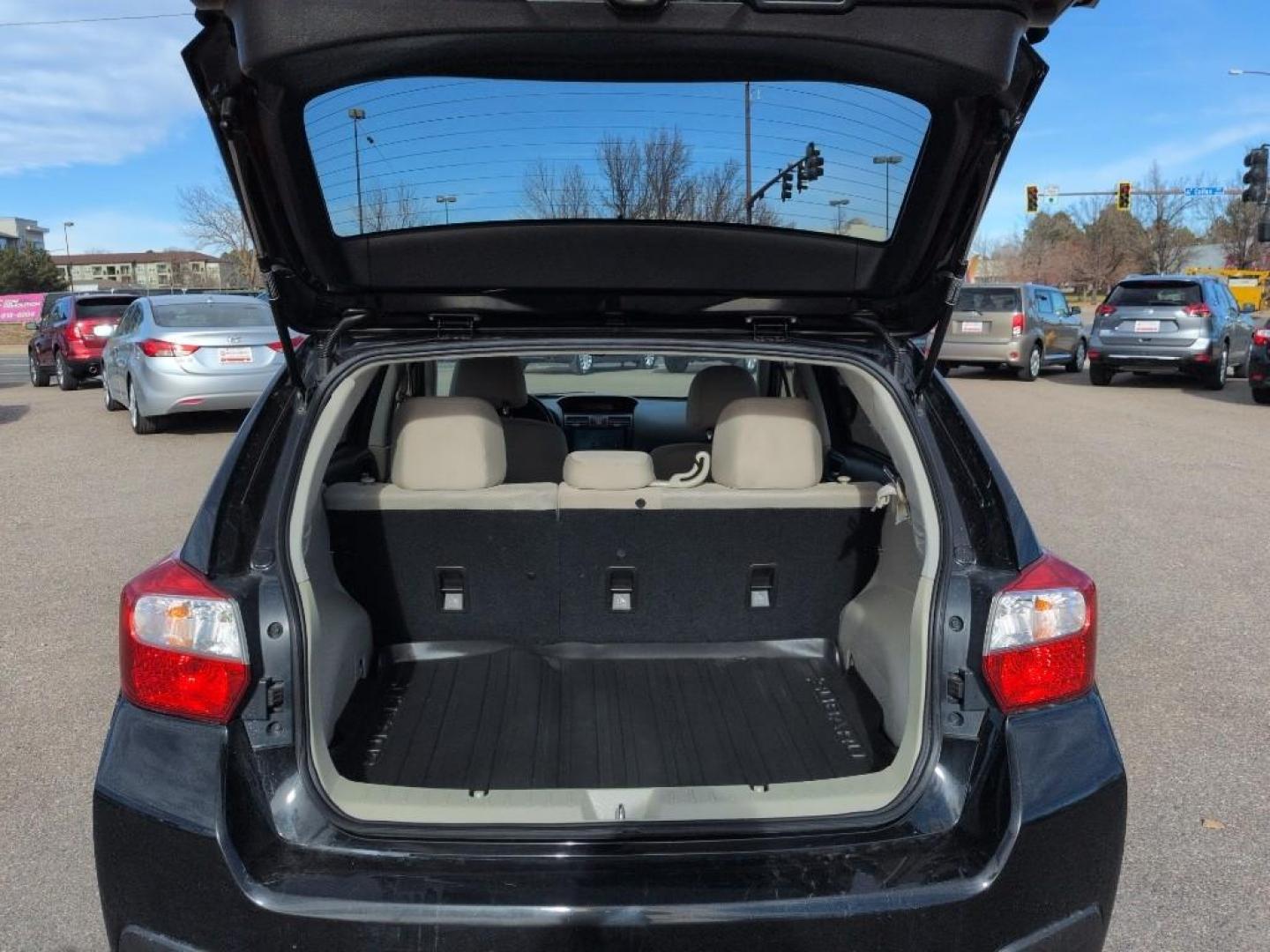 2013 BLACK Subaru XV Crosstrek Premium AWP (JF2GPACC0D2) with an 4 Cyl, 2.0L engine, Automatic transmission, located at 10890 W. Colfax Ave., Lakewood, CO, 80215, (303) 274-7692, 39.739914, -105.120132 - Photo#20