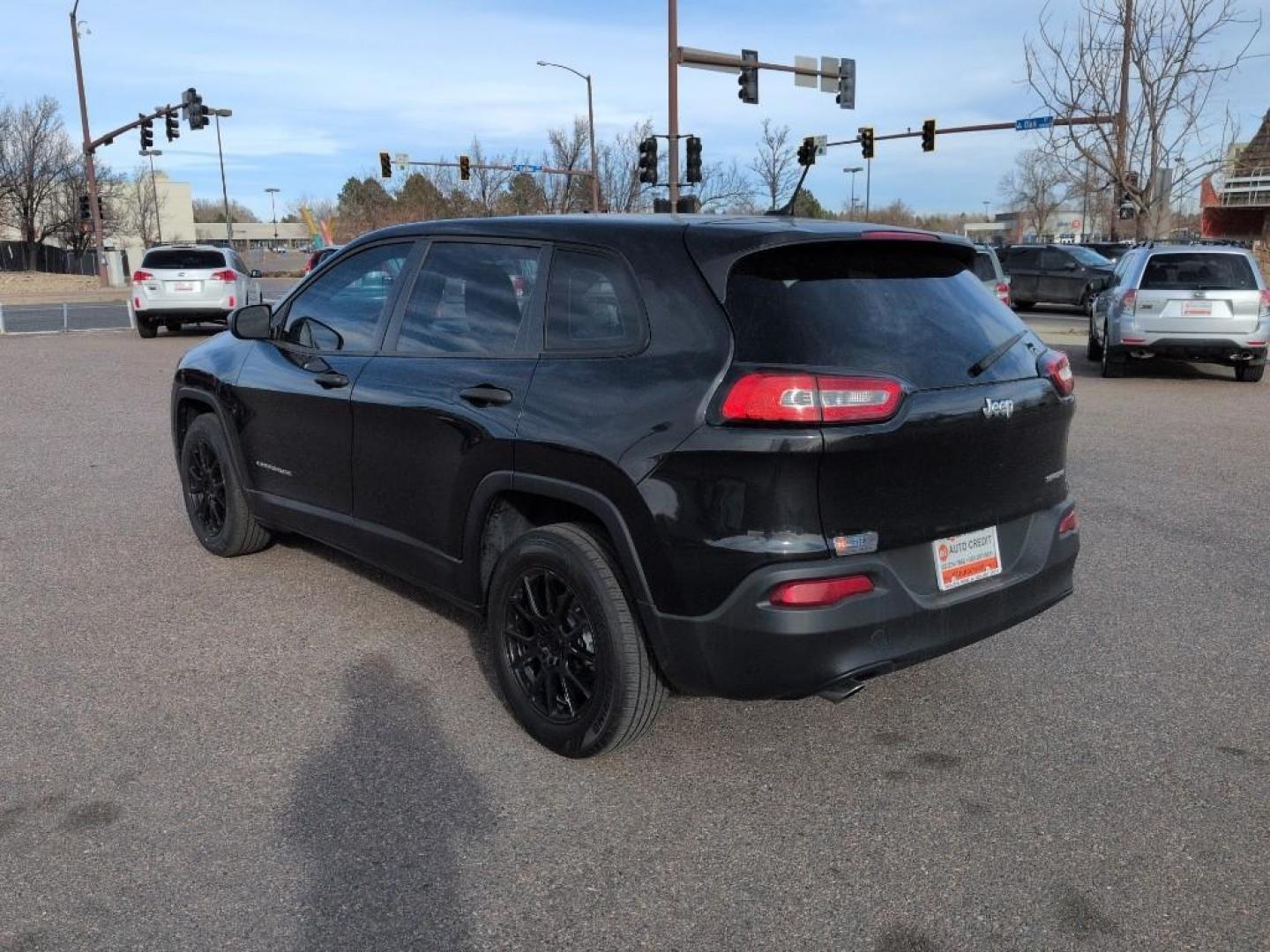 2014 BLACK Jeep Cherokee Sport (1C4PJLAB7EW) with an 4 Cyl, 2.4L engine, Automatic transmission, located at 10890 W. Colfax Ave., Lakewood, CO, 80215, (303) 274-7692, 39.739914, -105.120132 - Photo#6