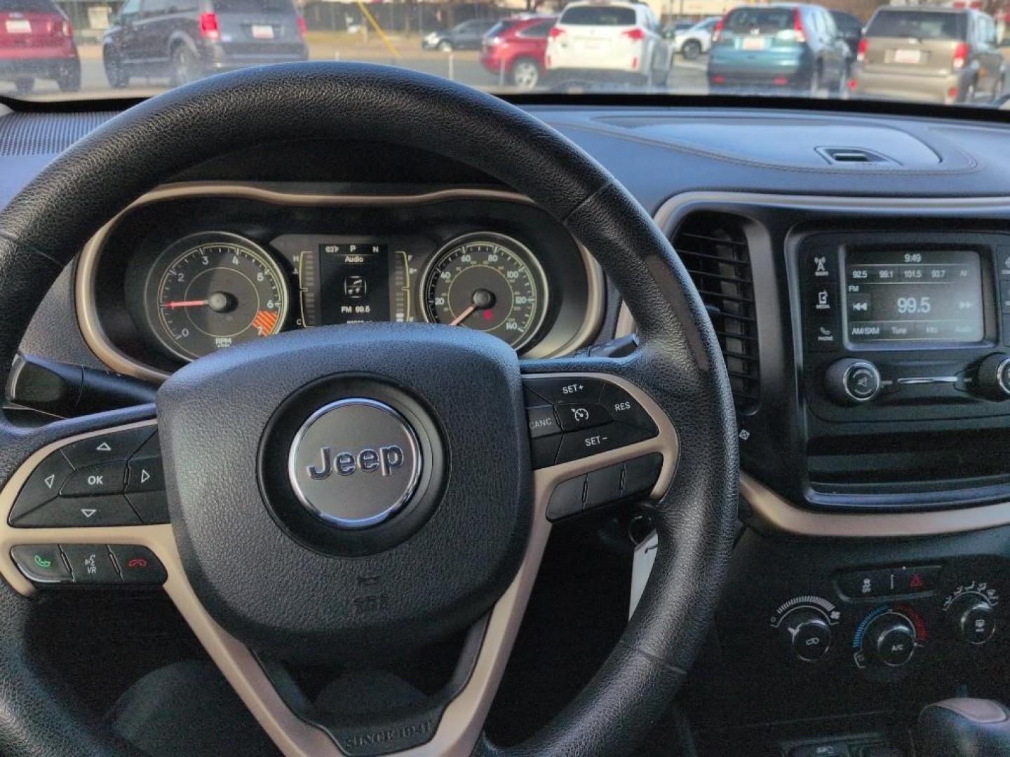 2014 BLACK Jeep Cherokee Sport (1C4PJLAB7EW) with an 4 Cyl, 2.4L engine, Automatic transmission, located at 10890 W. Colfax Ave., Lakewood, CO, 80215, (303) 274-7692, 39.739914, -105.120132 - Photo#10