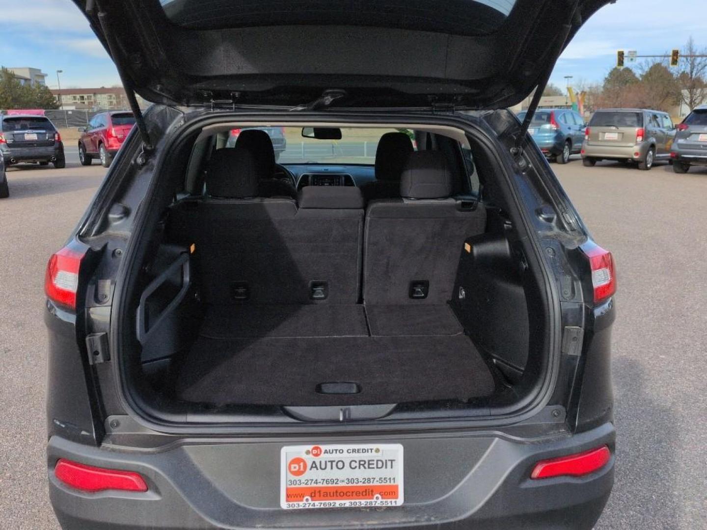 2014 BLACK Jeep Cherokee Sport (1C4PJLAB7EW) with an 4 Cyl, 2.4L engine, Automatic transmission, located at 10890 W. Colfax Ave., Lakewood, CO, 80215, (303) 274-7692, 39.739914, -105.120132 - Photo#20