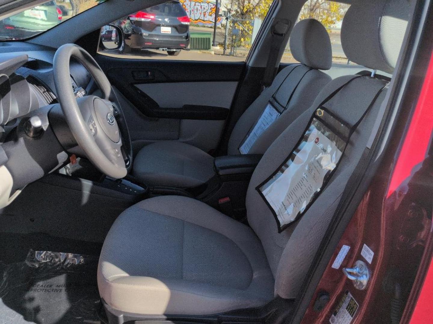 2010 RED Kia Forte EX (KNAFU4A23A5) with an 4 Cyl, 2.0L engine, Automatic transmission, located at 10890 W. Colfax Ave., Lakewood, CO, 80215, (303) 274-7692, 39.739914, -105.120132 - Photo#9