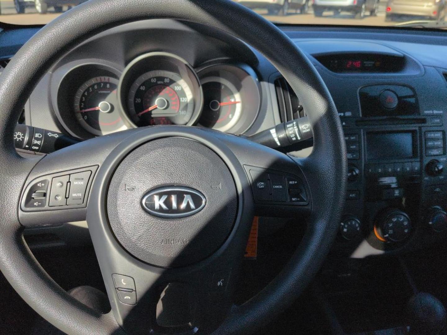 2010 RED Kia Forte EX (KNAFU4A23A5) with an 4 Cyl, 2.0L engine, Automatic transmission, located at 10890 W. Colfax Ave., Lakewood, CO, 80215, (303) 274-7692, 39.739914, -105.120132 - Photo#10