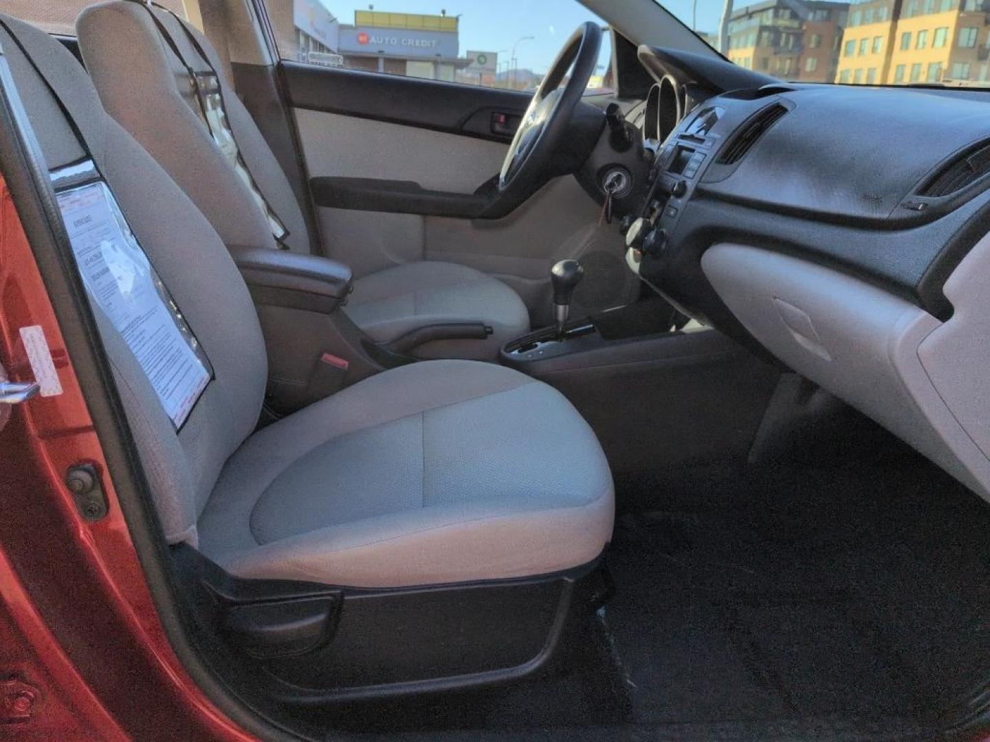 2010 RED Kia Forte EX (KNAFU4A23A5) with an 4 Cyl, 2.0L engine, Automatic transmission, located at 10890 W. Colfax Ave., Lakewood, CO, 80215, (303) 274-7692, 39.739914, -105.120132 - Photo#17