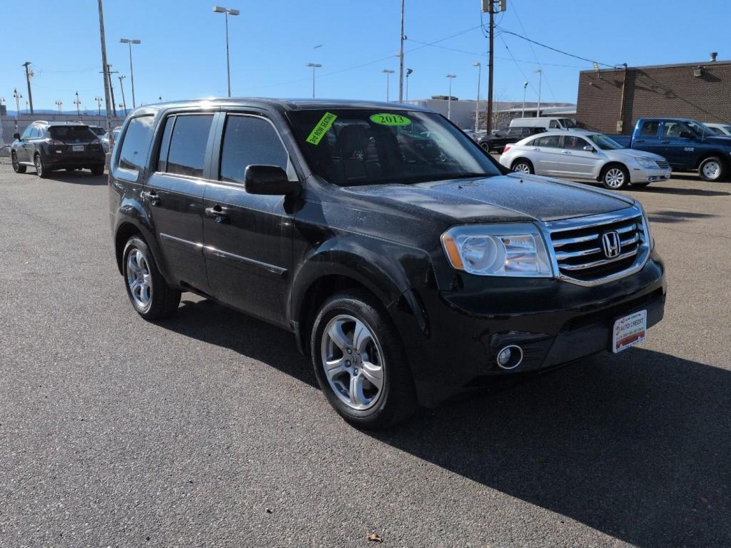 2013 BLACK Honda Pilot EX (5FNYF3H41DB) with an V6, 3.5L engine, Automatic transmission, located at 10890 W. Colfax Ave., Lakewood, CO, 80215, (303) 274-7692, 39.739914, -105.120132 - Photo#2