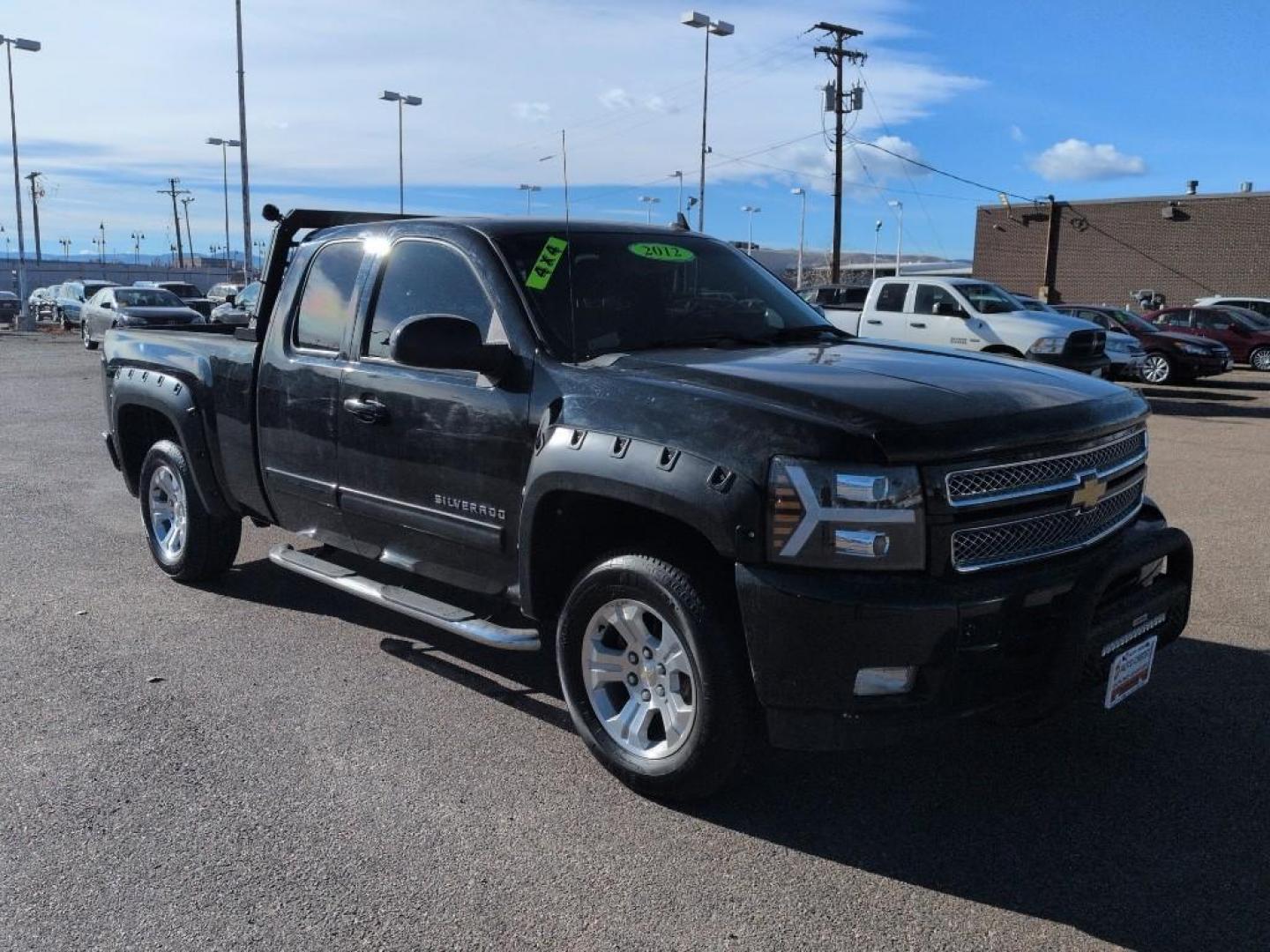 2012 BLACK Chevrolet Silverado LT (1GCRKSE77CZ) with an V8, 5.3L engine, Automatic transmission, located at 10890 W. Colfax Ave., Lakewood, CO, 80215, (303) 274-7692, 39.739914, -105.120132 - Photo#2