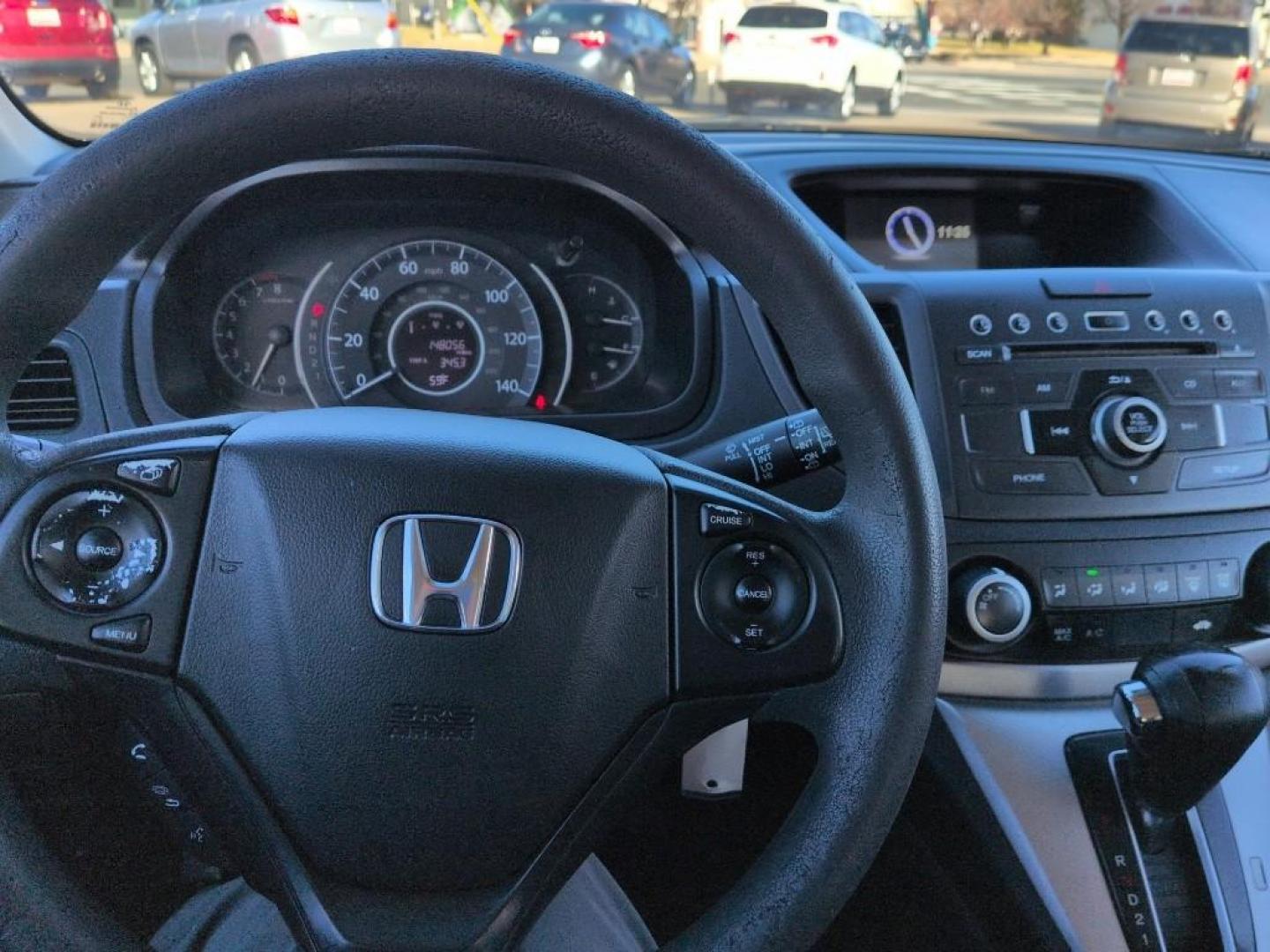2013 GRAY Honda CR-V LX (5J6RM4H31DL) with an 4 Cyl, 2.4L engine, Automatic transmission, located at 10890 W. Colfax Ave., Lakewood, CO, 80215, (303) 274-7692, 39.739914, -105.120132 - Photo#10