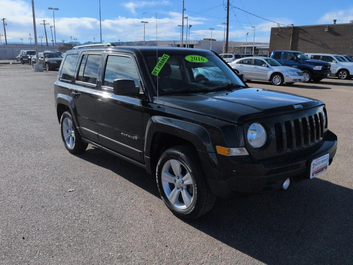 2016 BLACK Jeep Patriot Latitude (1C4NJPFB3GD) with an 4 Cyl, 2.4L engine, Automatic transmission, located at 10890 W. Colfax Ave., Lakewood, CO, 80215, (303) 274-7692, 39.739914, -105.120132 - Photo#2