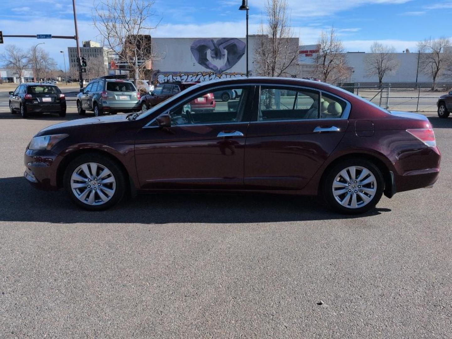 2012 BURGUNDY Honda Accord EX-L (1HGCP3F82CA) with an V6, 3.5L engine, Automatic transmission, located at 10890 W. Colfax Ave., Lakewood, CO, 80215, (303) 274-7692, 39.739914, -105.120132 - Photo#7