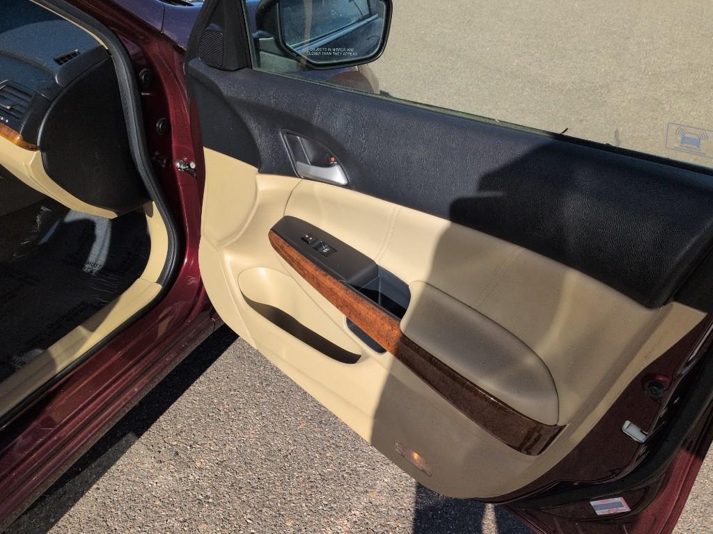 2012 BURGUNDY Honda Accord EX-L (1HGCP3F82CA) with an V6, 3.5L engine, Automatic transmission, located at 10890 W. Colfax Ave., Lakewood, CO, 80215, (303) 274-7692, 39.739914, -105.120132 - Photo#16